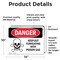 Signmission Keep Out Fumigating With Poison Gas Danger Sign, Vinyl Decal, 14in W x 10in L, 2PK OS-2PACK-DS-D-1014-L-1401 - alternate 5